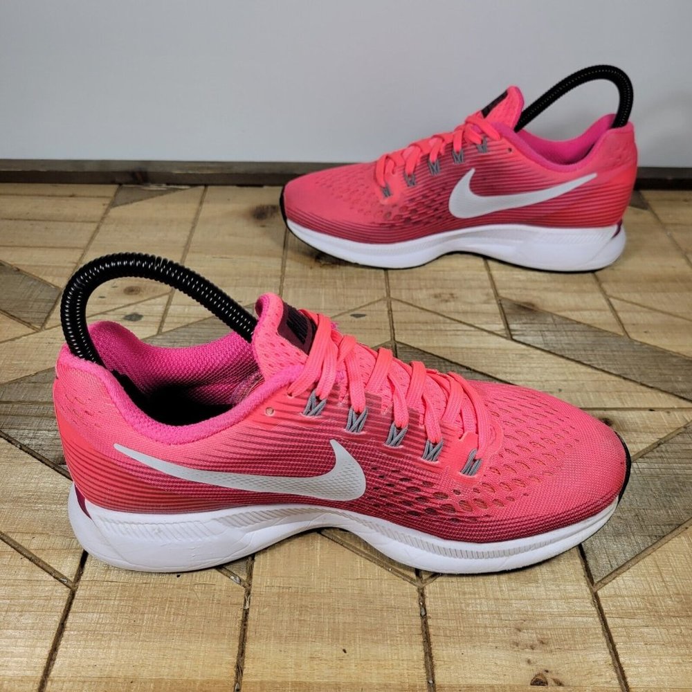 Nike Womens Air Zoom Pegasus 34 880560-605 Pink Running Shoes Sneakers Size 6 - Picture 7 of 9